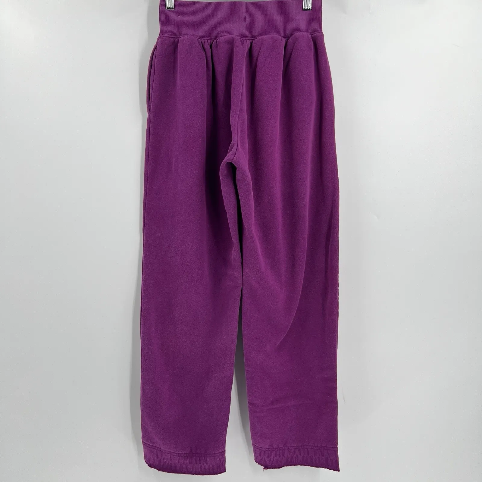 Nike Phoenix Fleece Women's Small High Waisted Oversized Sweatpants Hot Fuchsia - Image 5