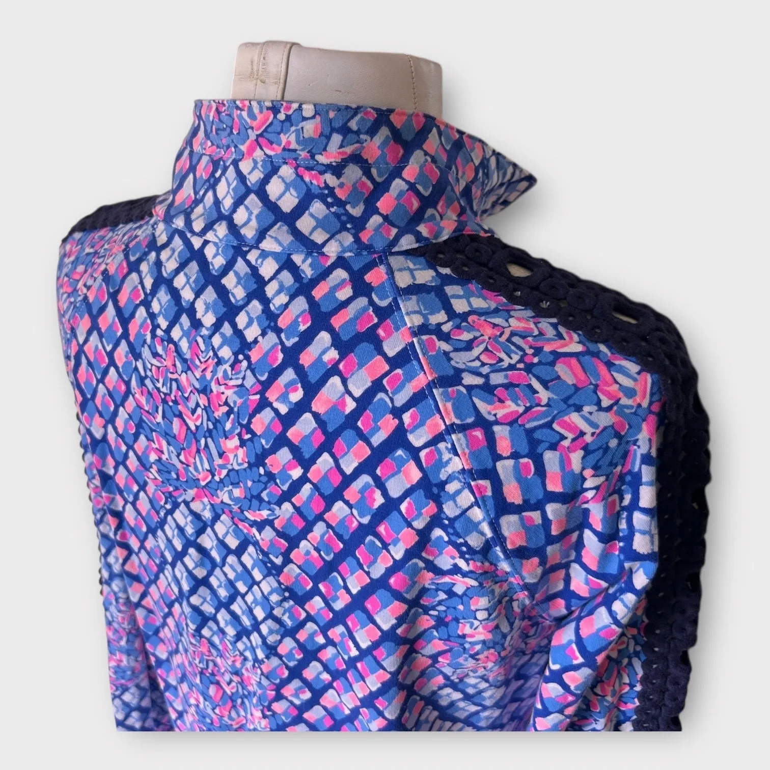 Lilly Pulitzer Skipper Popover 1/4 Zip Toe In Royal Purple Women’s Medium NWOT - Image 3