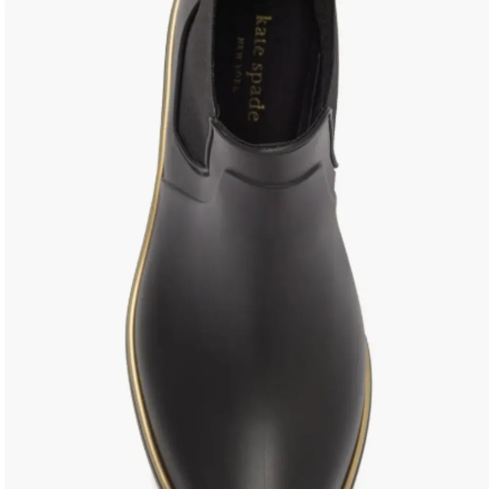 New York  Solstice Chelsea Rain Boots Women's Size 8 Black - Image 5