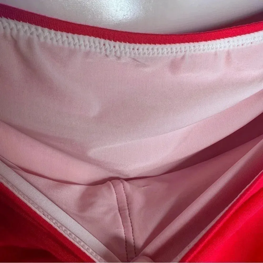 Gottex Red 7-In-One Lattice Dress Size Medium - Image 5