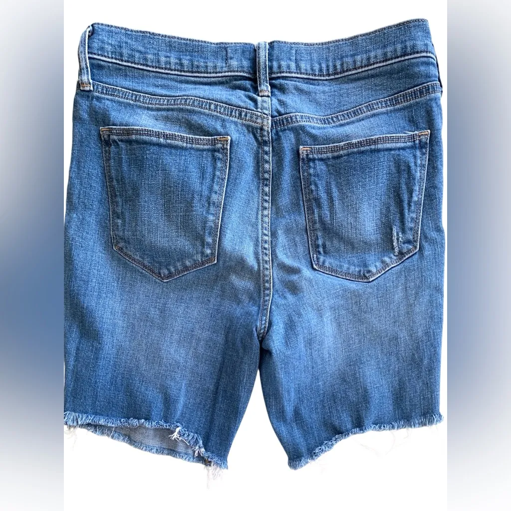 GAP Blue Jean Shorts Distressed Cut-Off Style - Image 3