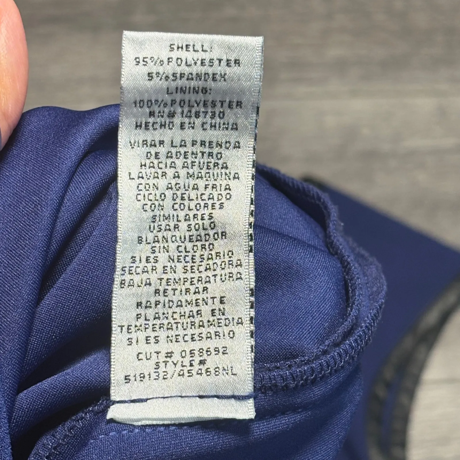 Label by 5 Twelve Womens Blue Sleeveless Sheath Dress Business Casual Office Med - Image 5