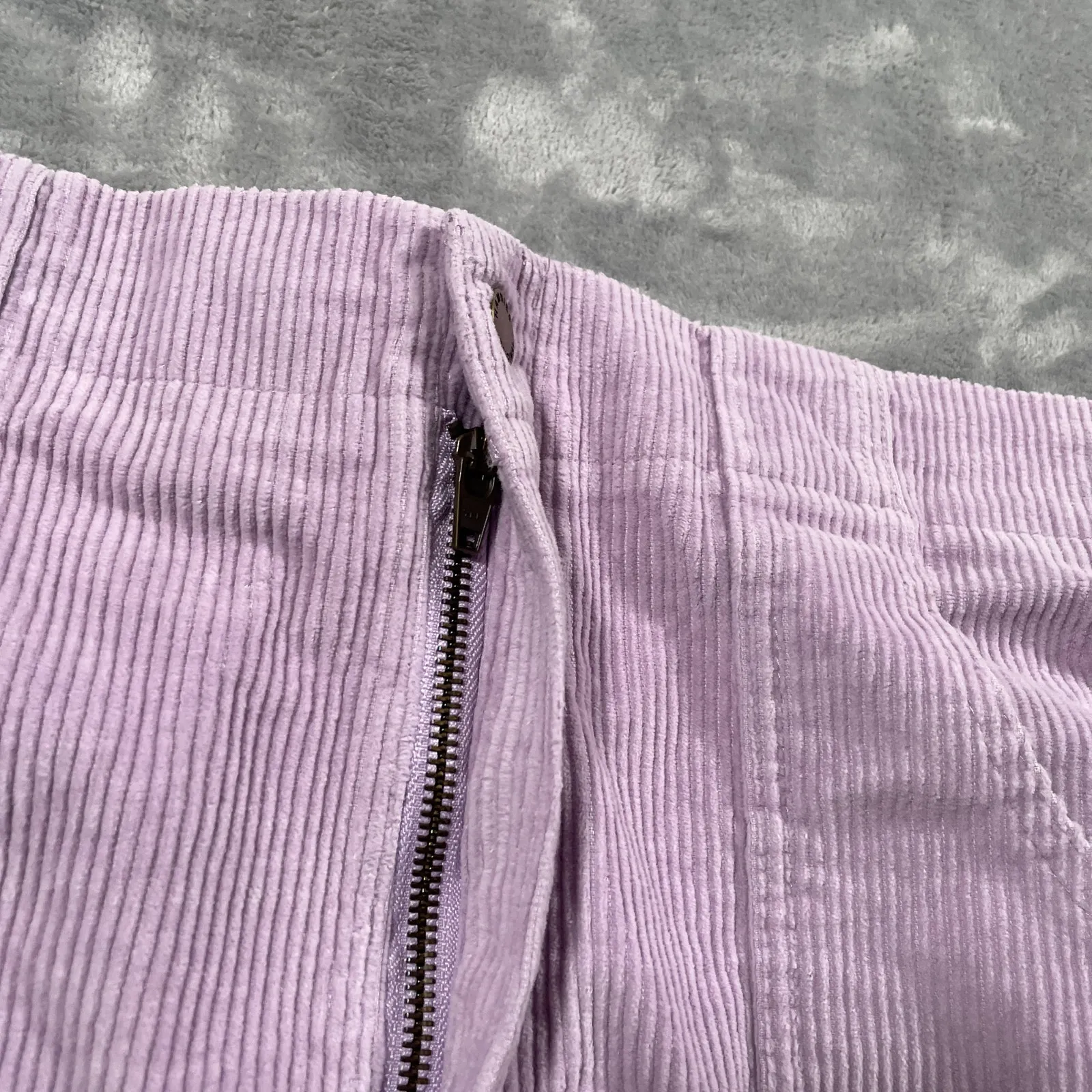 Hammies Corduroy Shorts 34 Purple Elastic Waist Retro Surf Roller Skate Beach - Image 6