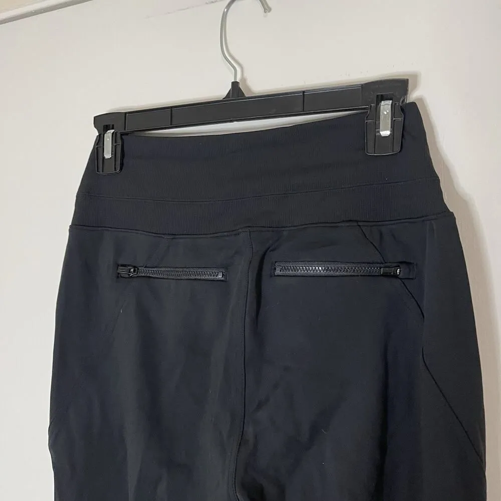 ATHLETA black pull on knit tapered jogger pants size US XS - Image 4