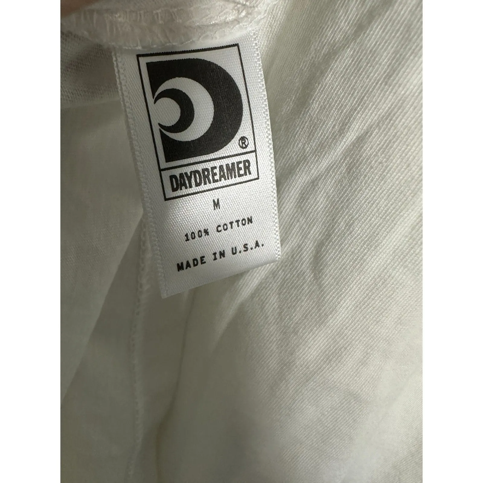 Daydreamer Guest Check Tee Short Sleeve White Shirt Oversized Medium NEW - Image 3