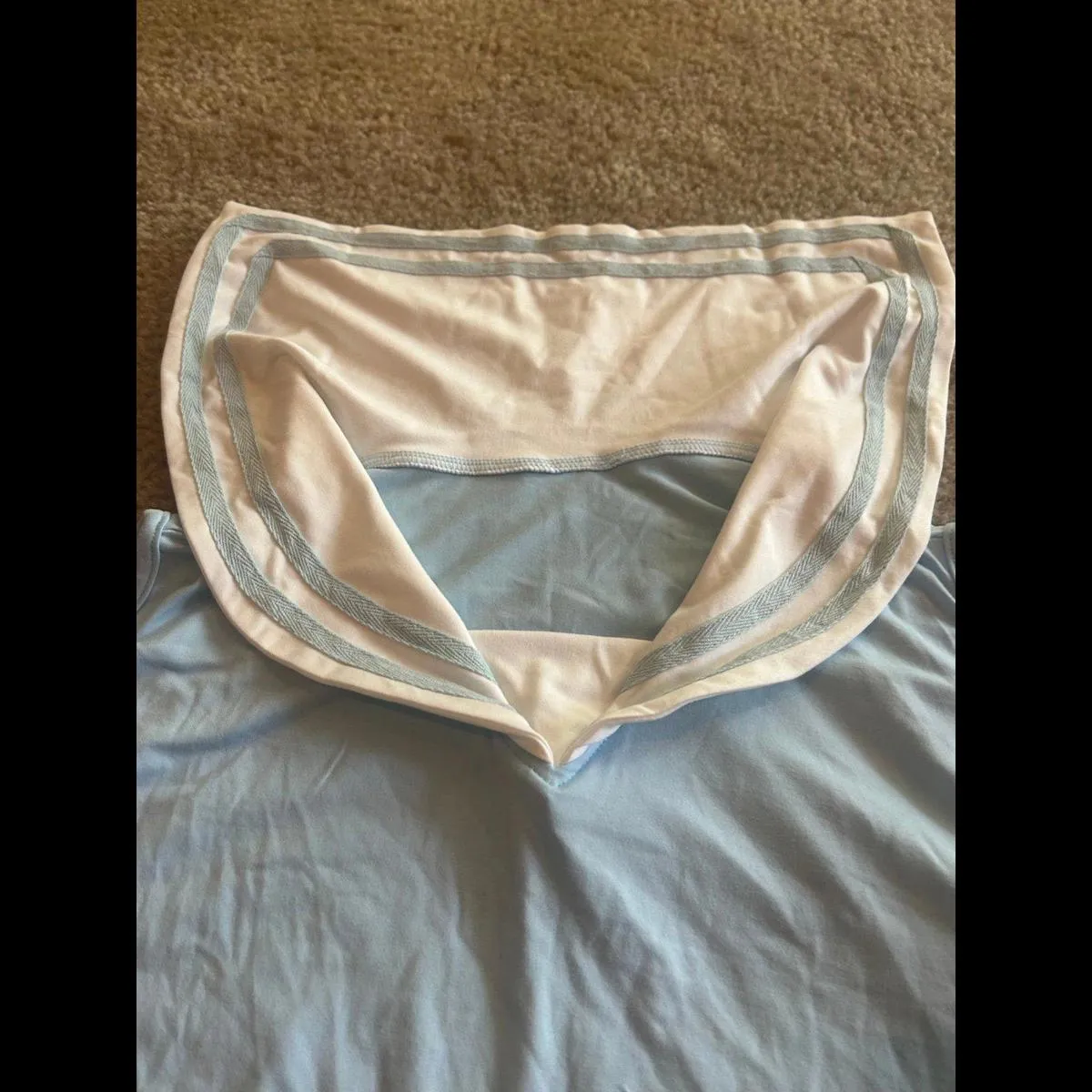 Woman top size large Halloween fun night or party shirt top Blue - Image 3