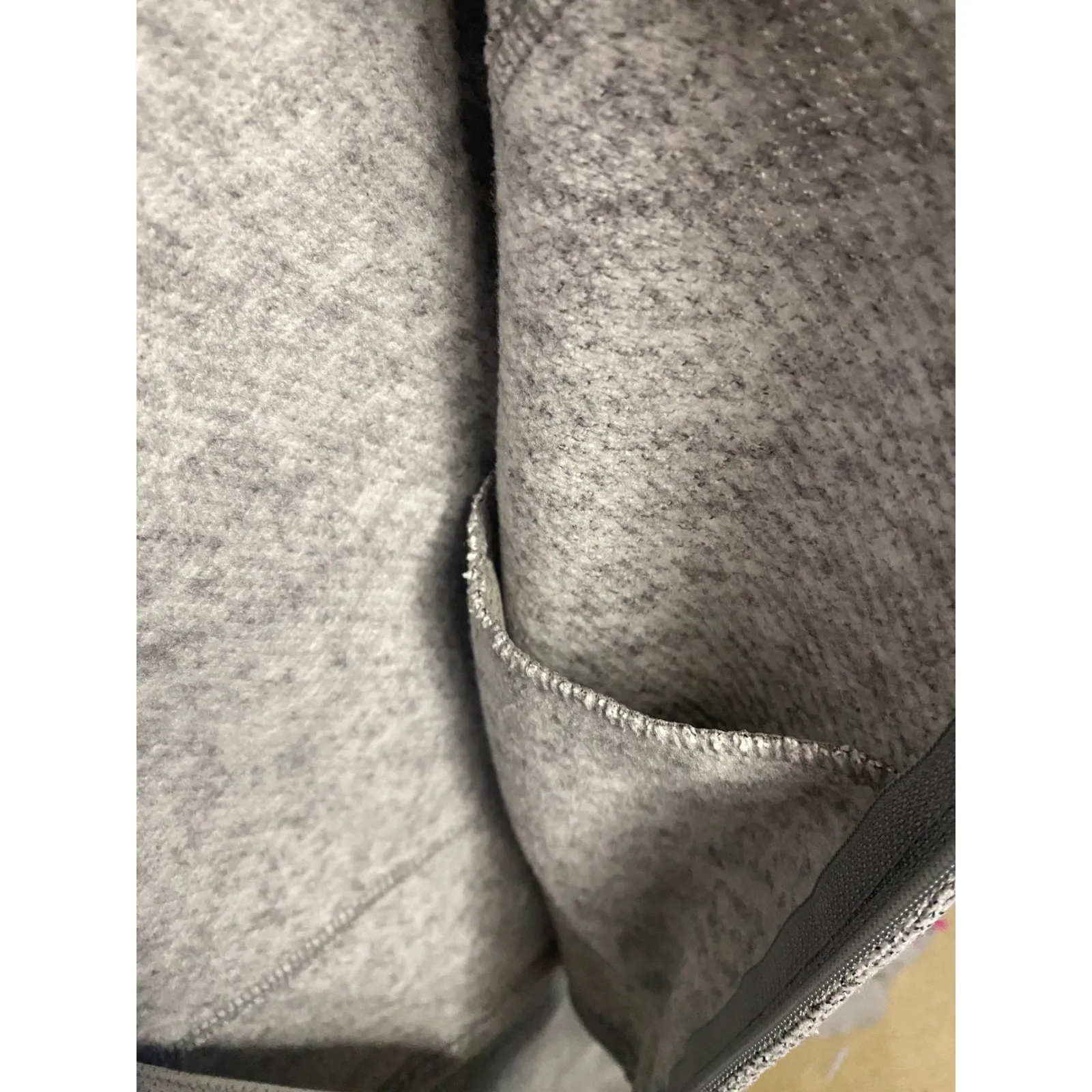 Mondetta Heathered Full Zip Hoodie Jacket Gray Textured Athletic Women's M - Image 10