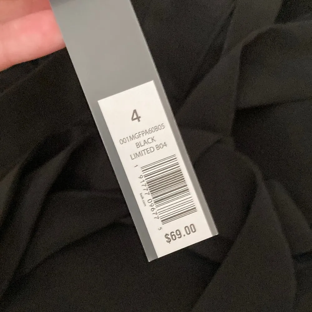 NEW Limited Black Wide Leg Culottes High Rise Work Pants Black Sz 4 Stretch NWT - Image 3