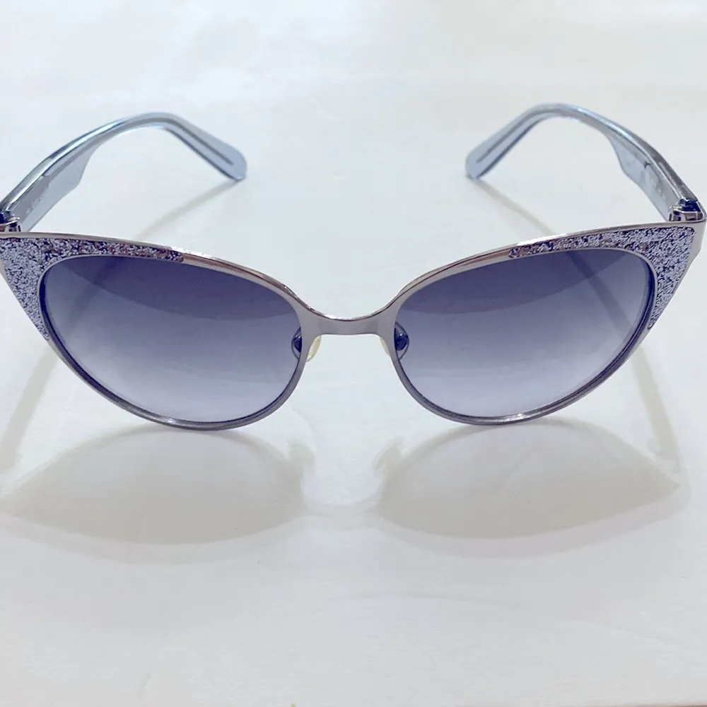 Kate Spade cat eyes silver glitter sunglasses - Image 6