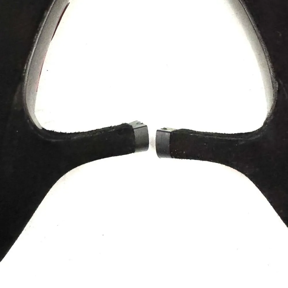 Stuart Weitzman Black Suede Tortoise Shell Satin Bow Heels Size 9.5 - Image 6