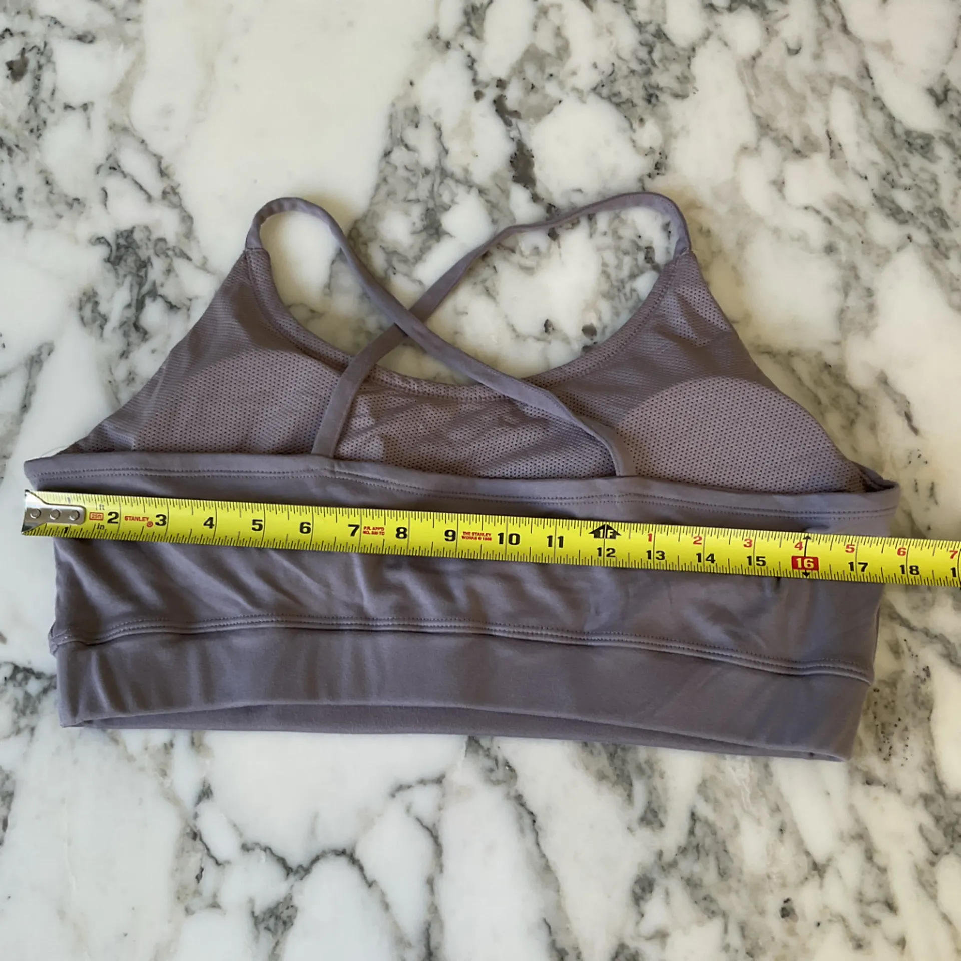 NWT Max Studio Lilac Purple Metallic Performance Women Tank Top & Sports Bra XL - Image 7