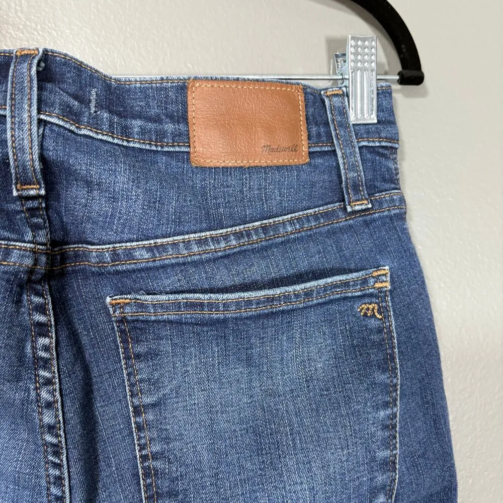Madewell Women's Button Fly 9" High Rise Skinny Jeans - Size 28 - Distressed Hem - Image 7