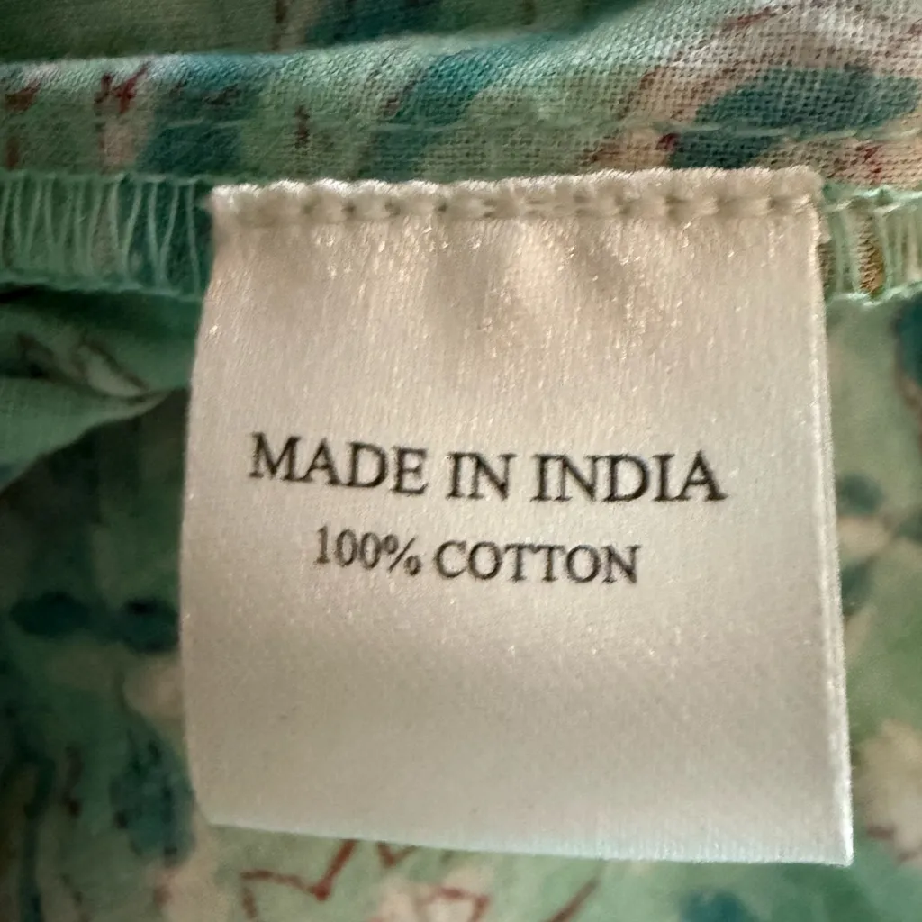 The Fox and The Mermaid Chic Paisley Midi Dress in Mint Green and Floral Size M Size M - Image 12