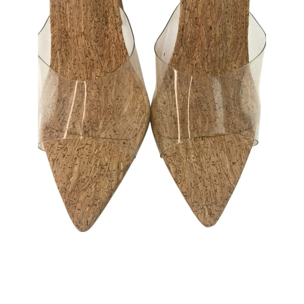 Cape Robbins Melrose Ice Heels Womens Size 8 Sexy Sheer Girly Going Out Feminine Tan - Image 5