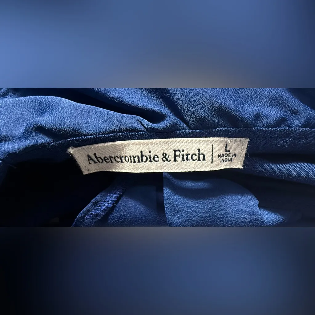 Abercrombie & Fitch Royal Blue Long Sleeve Dress - Image 6
