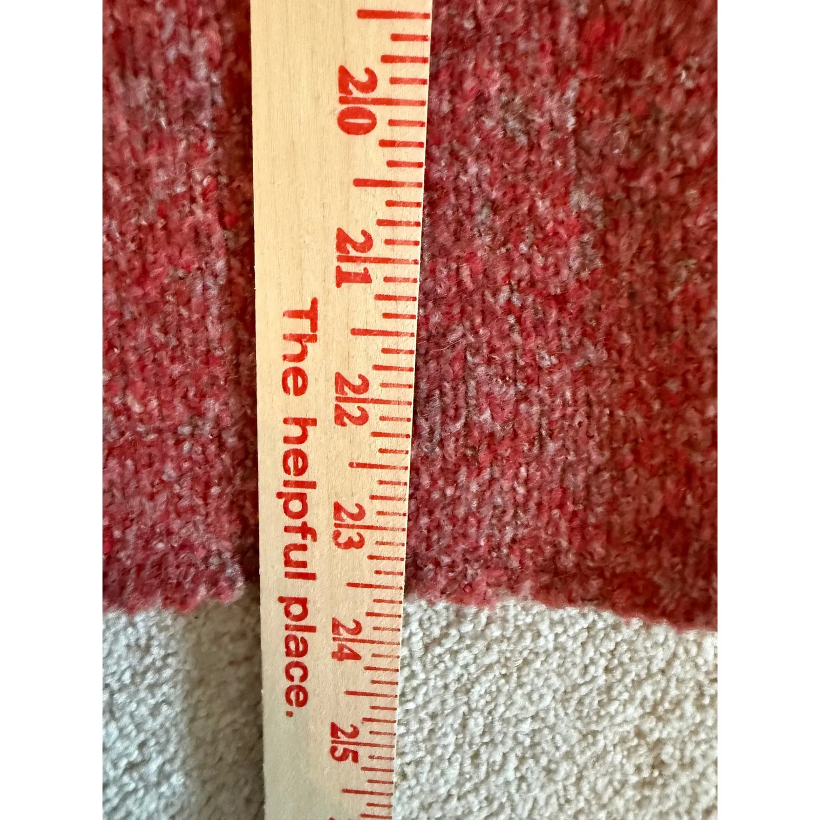 Made in Italy Red Speckled Wool Blend Turtleneck Sweater Size L Warm Ski Chic Size L - Image 5