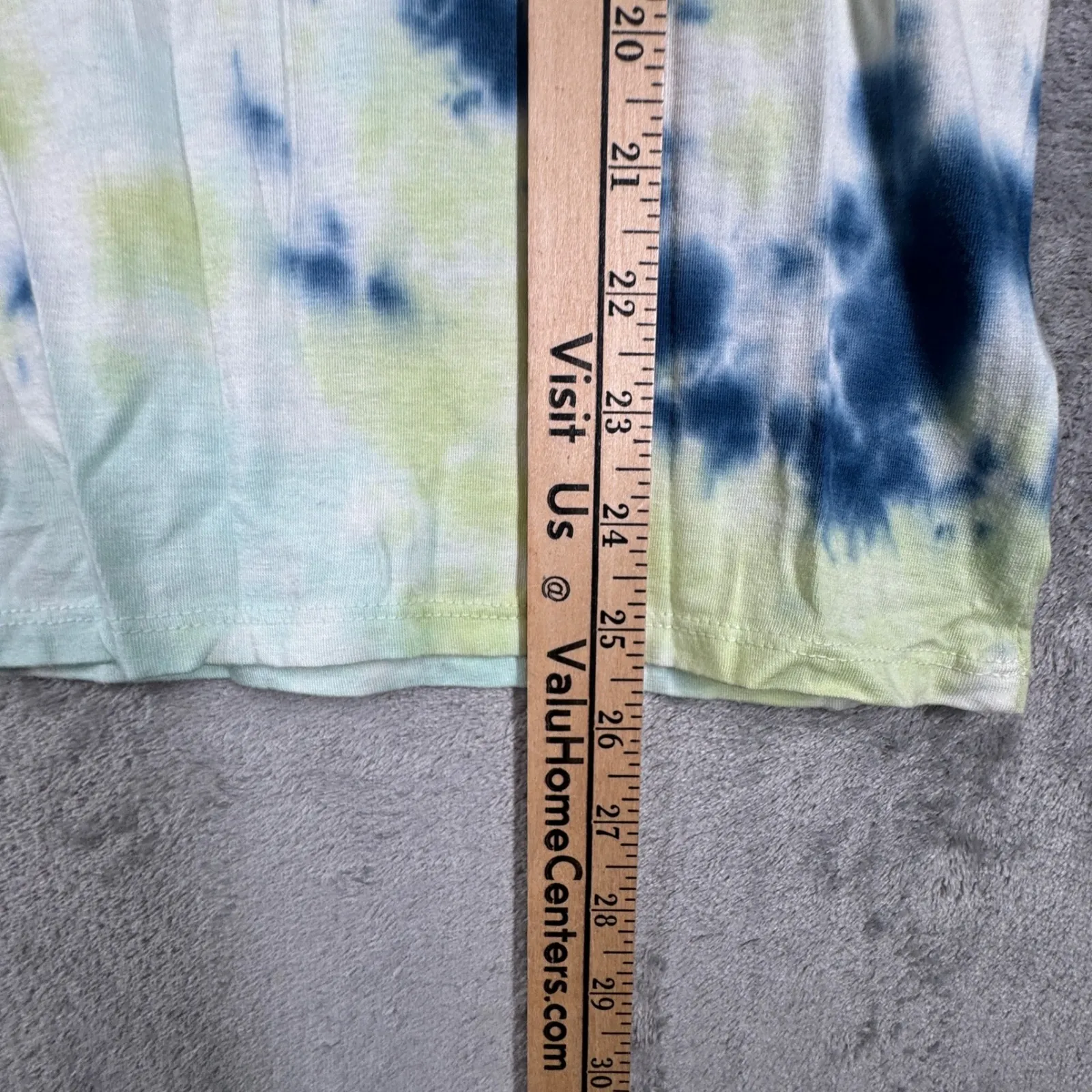 Peloton Tie Dye Tank Top Womens XS‎ Blue Green Flow Double Twist Back - Image 9