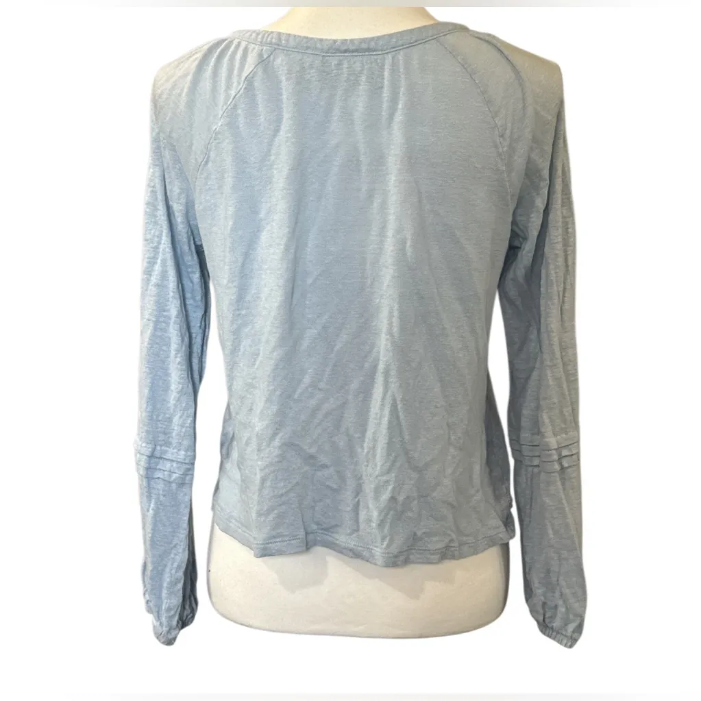 Calypso St. Barth Sky Blue Long Sleeve Top - Image 2