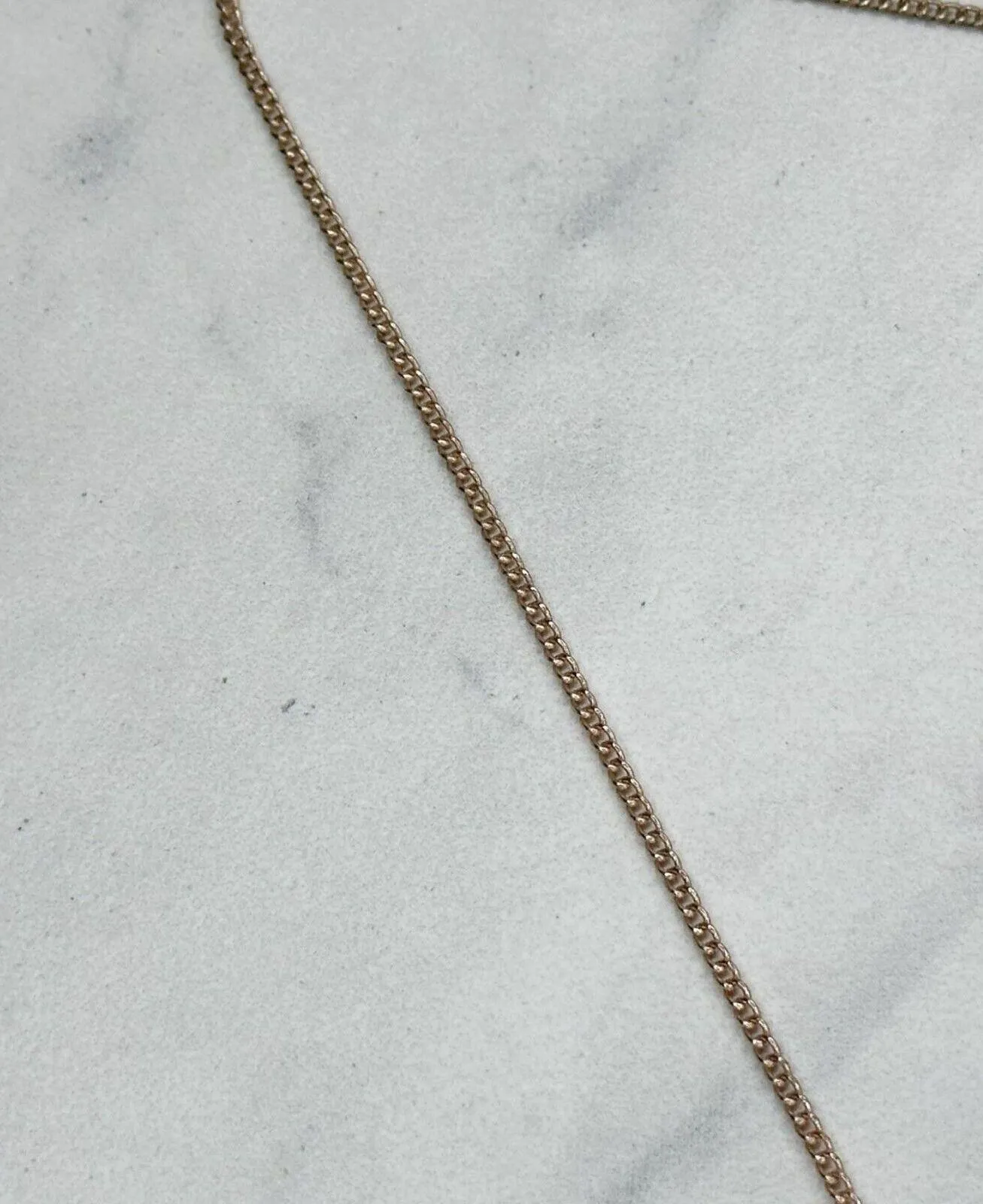 Chico's Rose Gold Tone Chain Link Rhinestone Pendant Necklace ✨ - Image 8