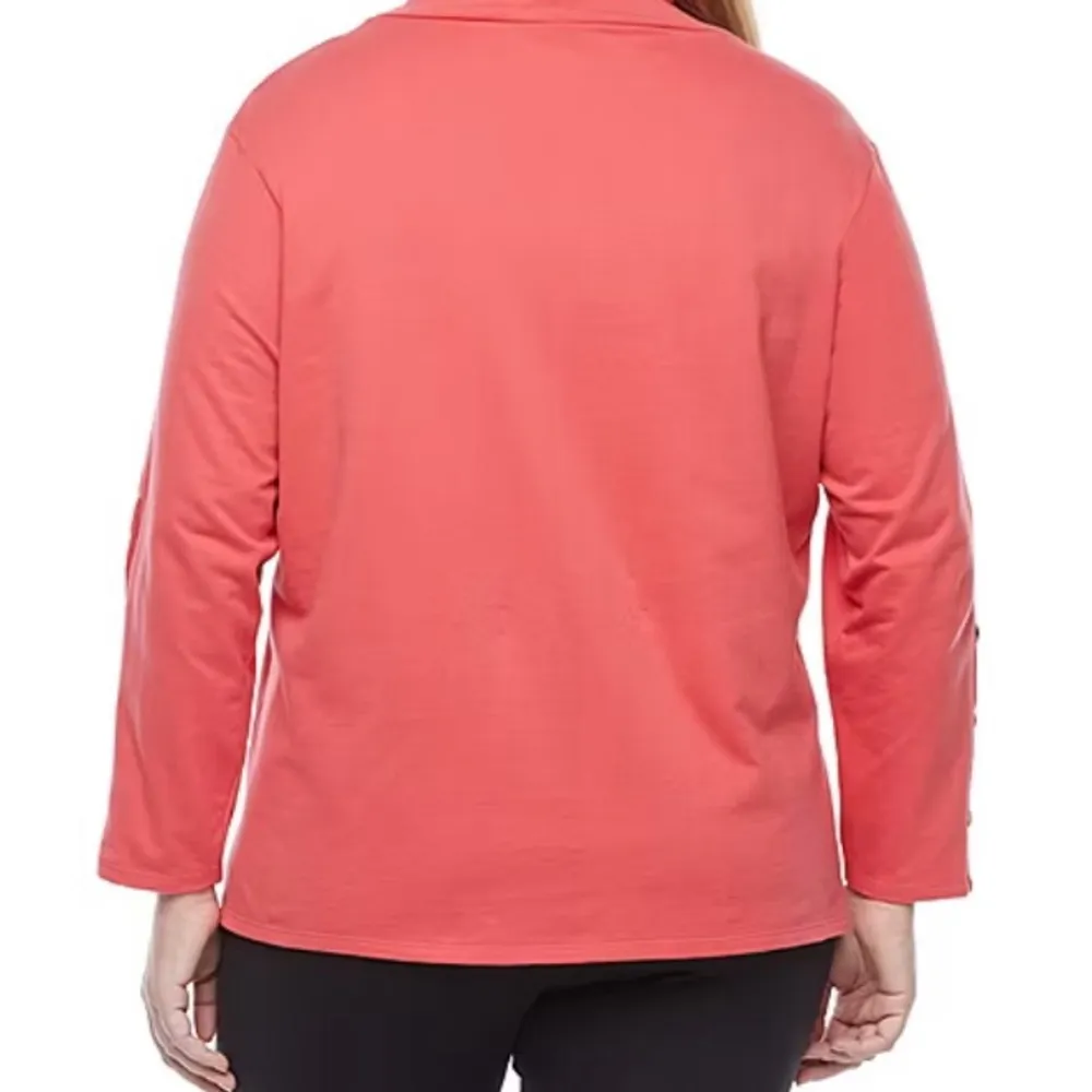 This is a long sleeve turtle neck by St. John’s Bay - Image 4