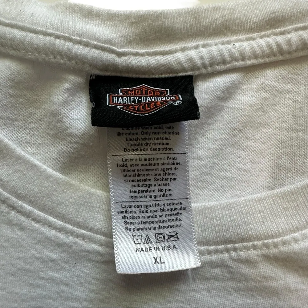 White Short Sleeve Patriotic American Flag T Shirt Extra Large - Image 5