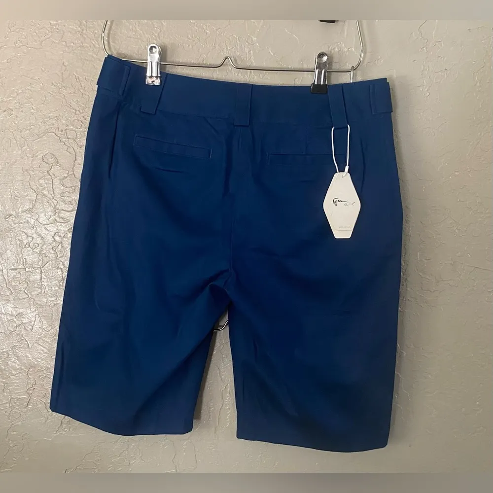 Greg Norman Women's Size 4 Blue Stretch Cotton Walking Golf Shorts Pockets NWT - Image 9
