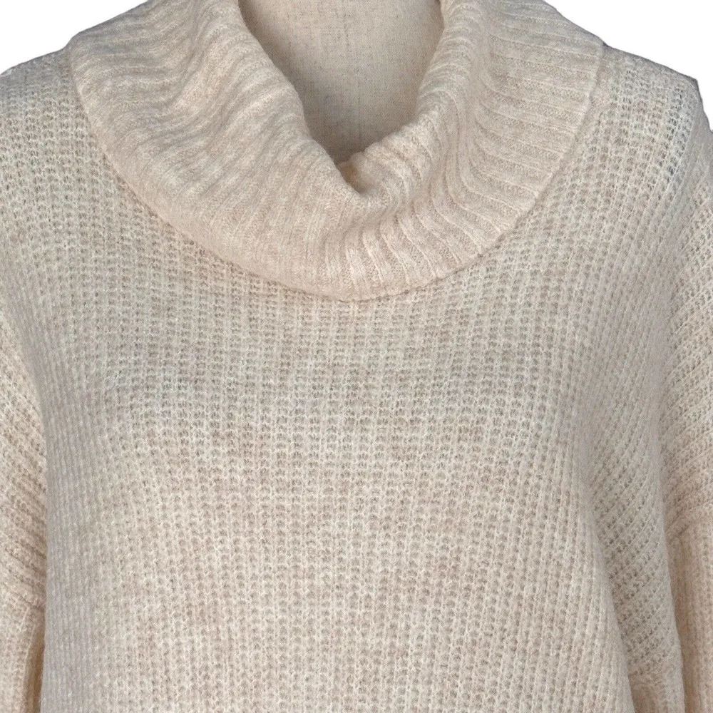 Style & Co 2X-Large Cowl Neck Tunic Sweater Long Sleeve Stretch Soft Light Pink - Image 2