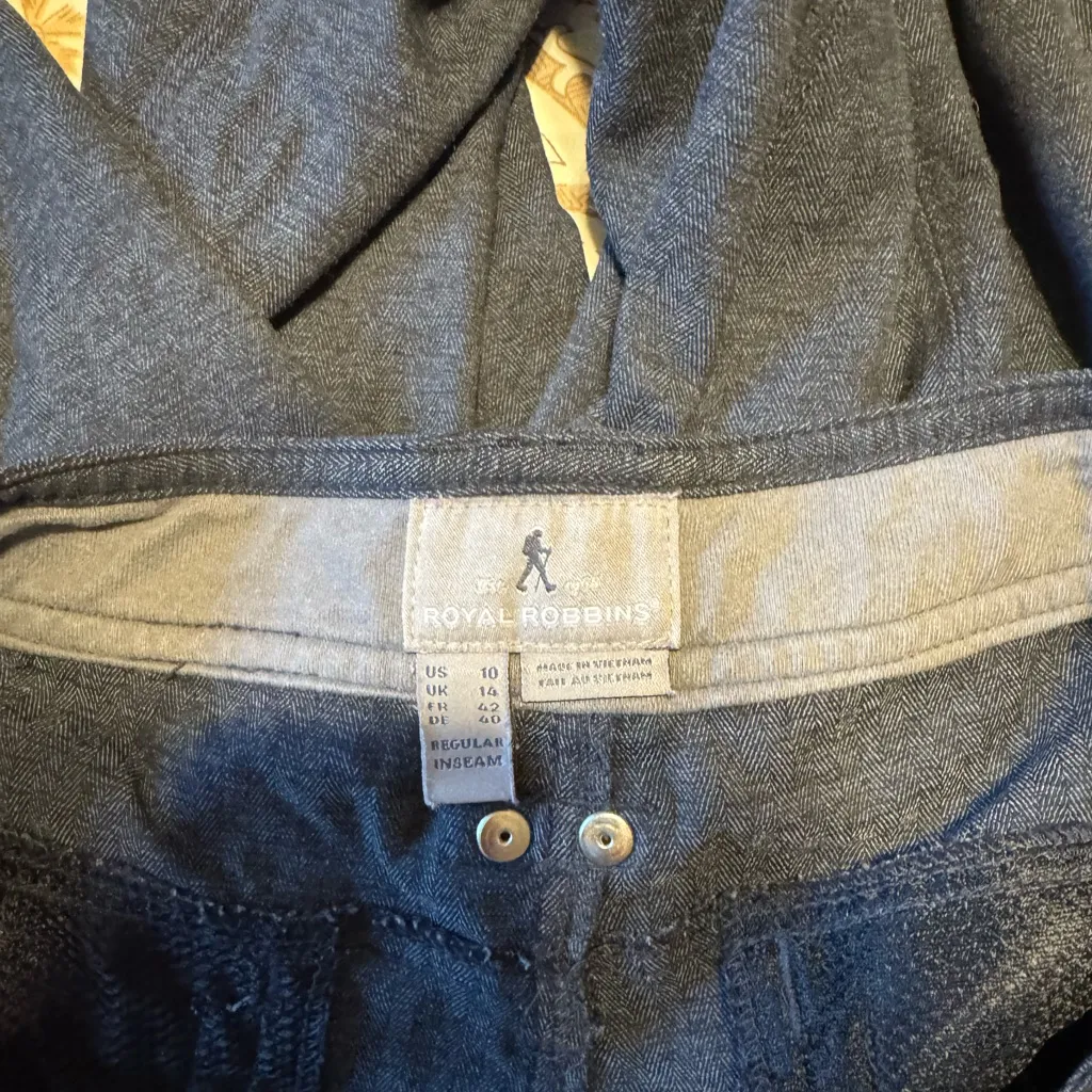 Royal Robbins Women’s Pants – Size 10 | Regular Inseam | Herringbone Weave - Image 3