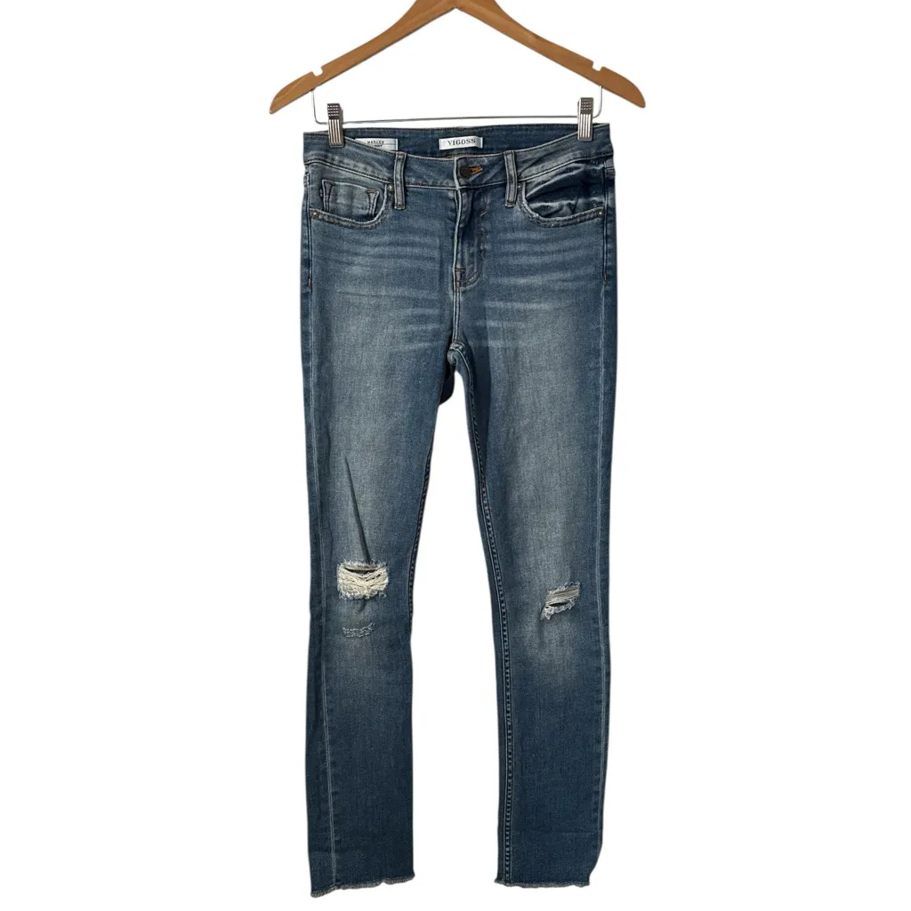 Vigoss Marley Raw Hem Skinny Jeans - Image 2