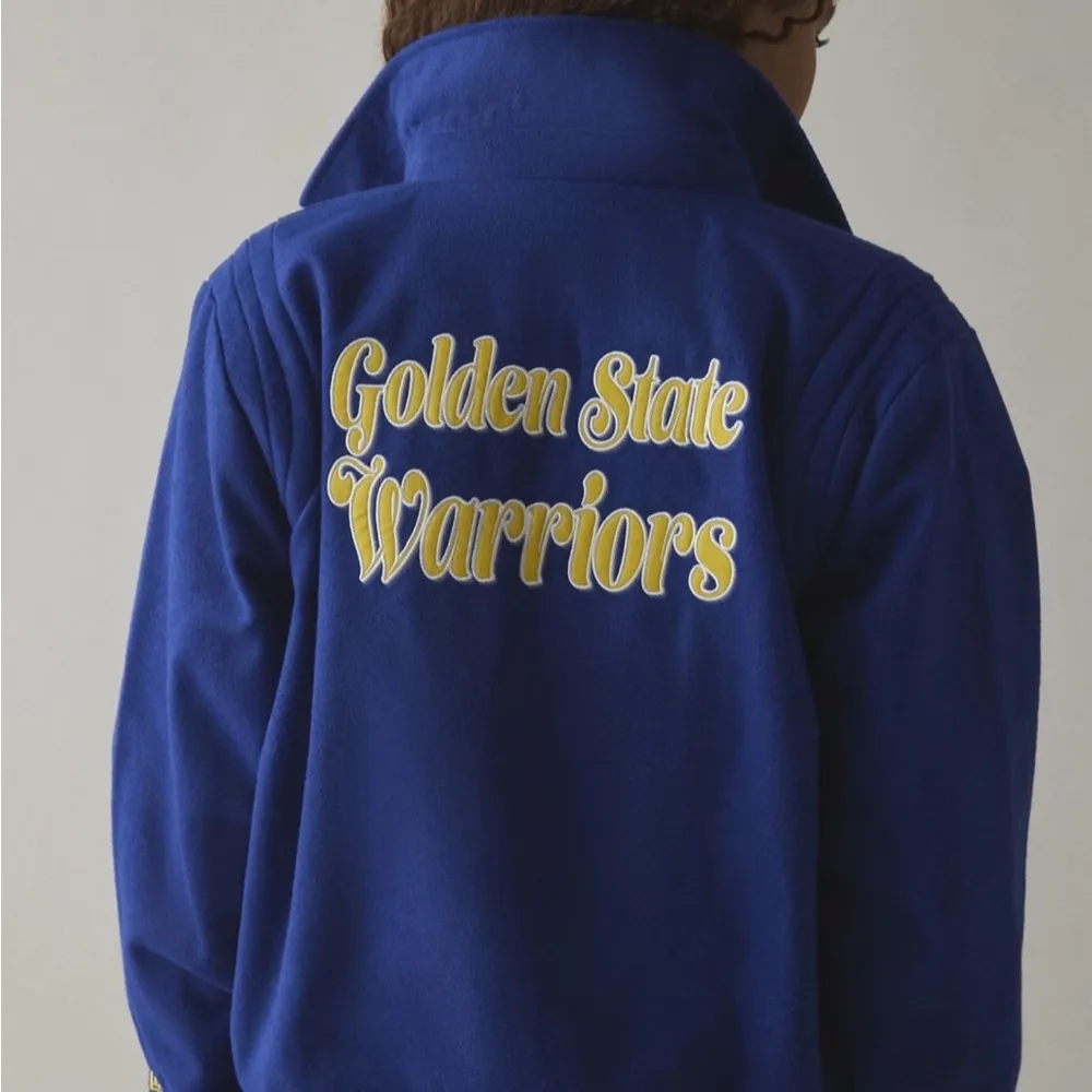 New Era Blue Varsity Jacket Collegiate Style Size M - Image 4