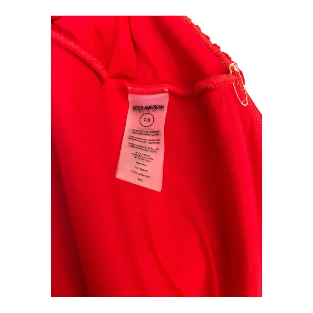 NWOT Good American Red Always Fits One-Piece Swimsuit Size 7/8 (4XL/5XL) - Image 5