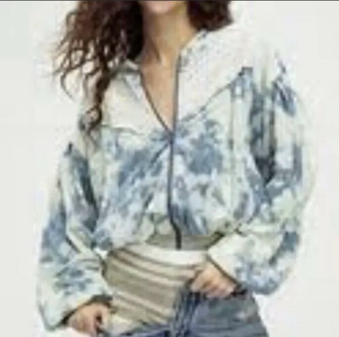 We The Free True Blue Crochet Jacket - Image 2