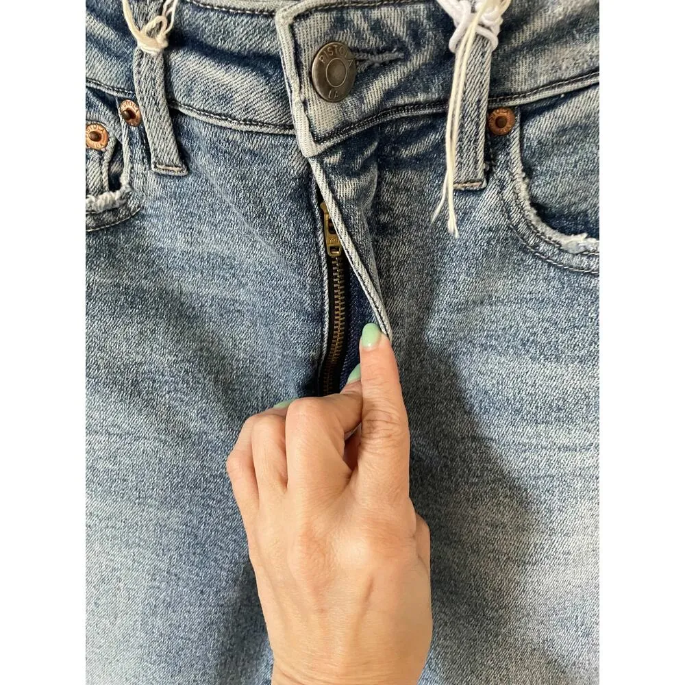 Pistola Aline High Rise Skinny Denim Jeans Light Blue Wash Size 26 NEW - Image 4