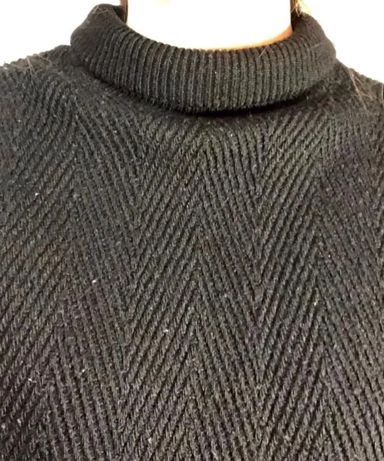 Banana Republic black turtleneck sweater - Image 3