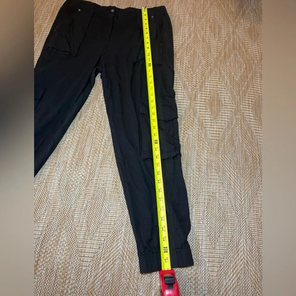 AllSaints Black Utility Cargo Jogger Casual Pants, Size US 10 - Image 4