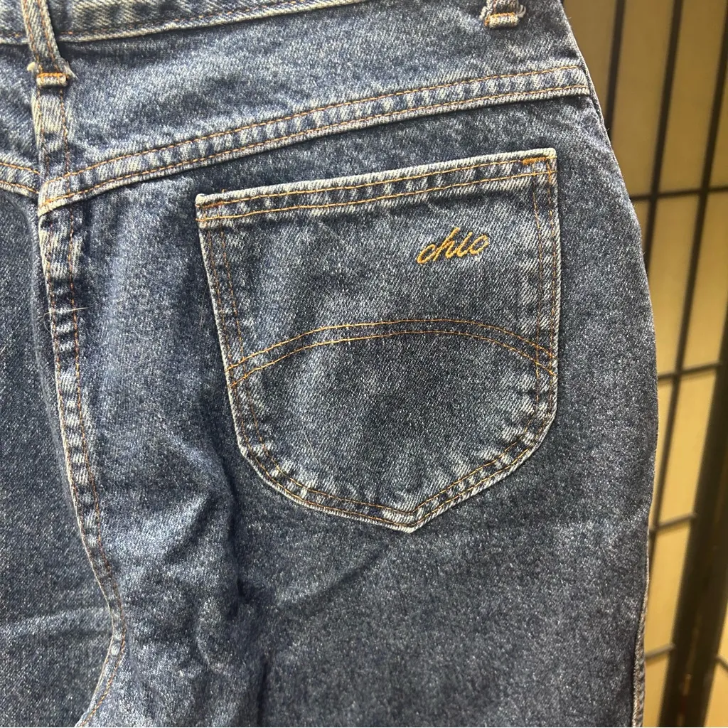 VTG 80s Chic Made in USA High Waisted 'Mom' Jeans: Size 14 Average Blue - Image 5