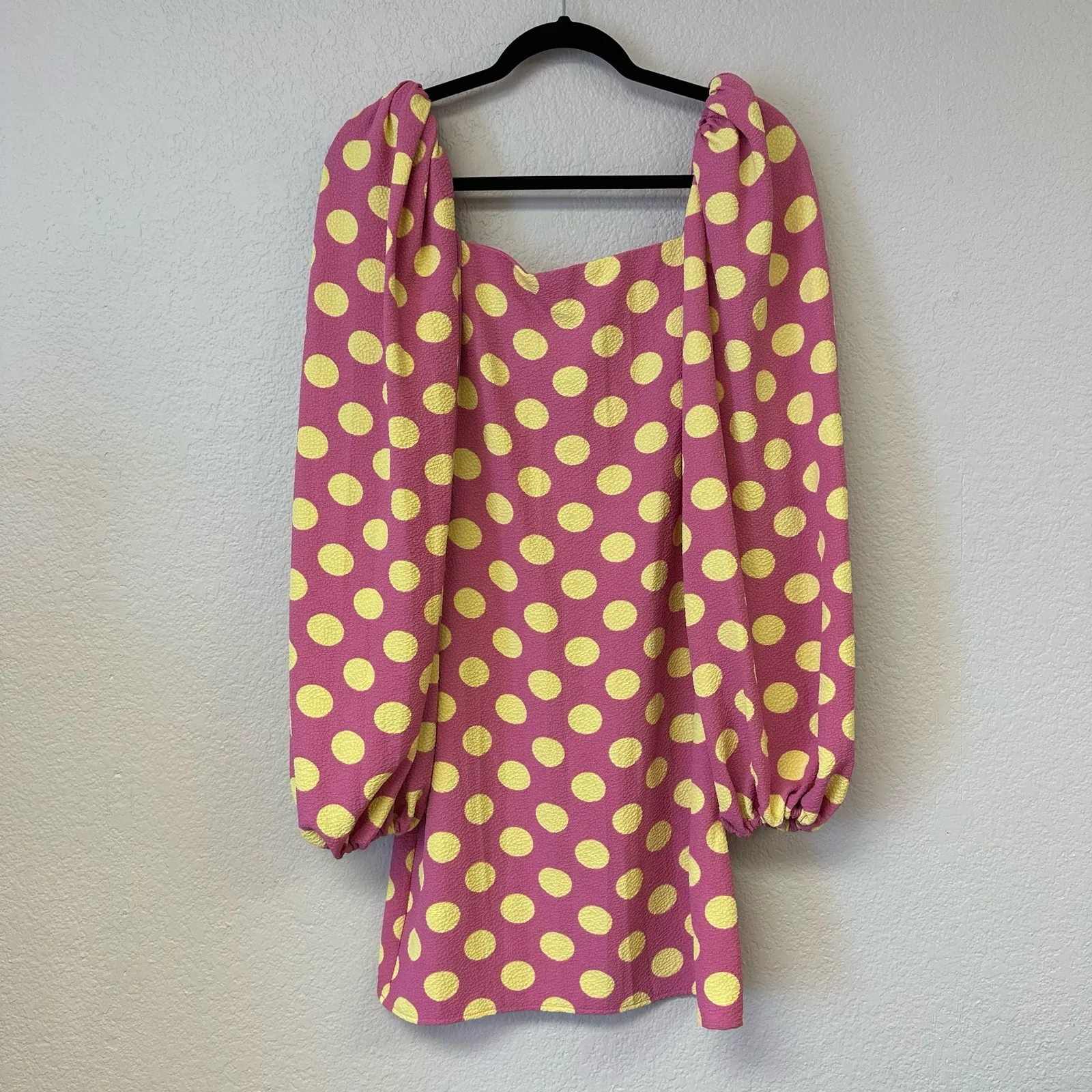 Stine Goya Women's Pink Will Polka Dot Mini Dress Size XS - Image 3