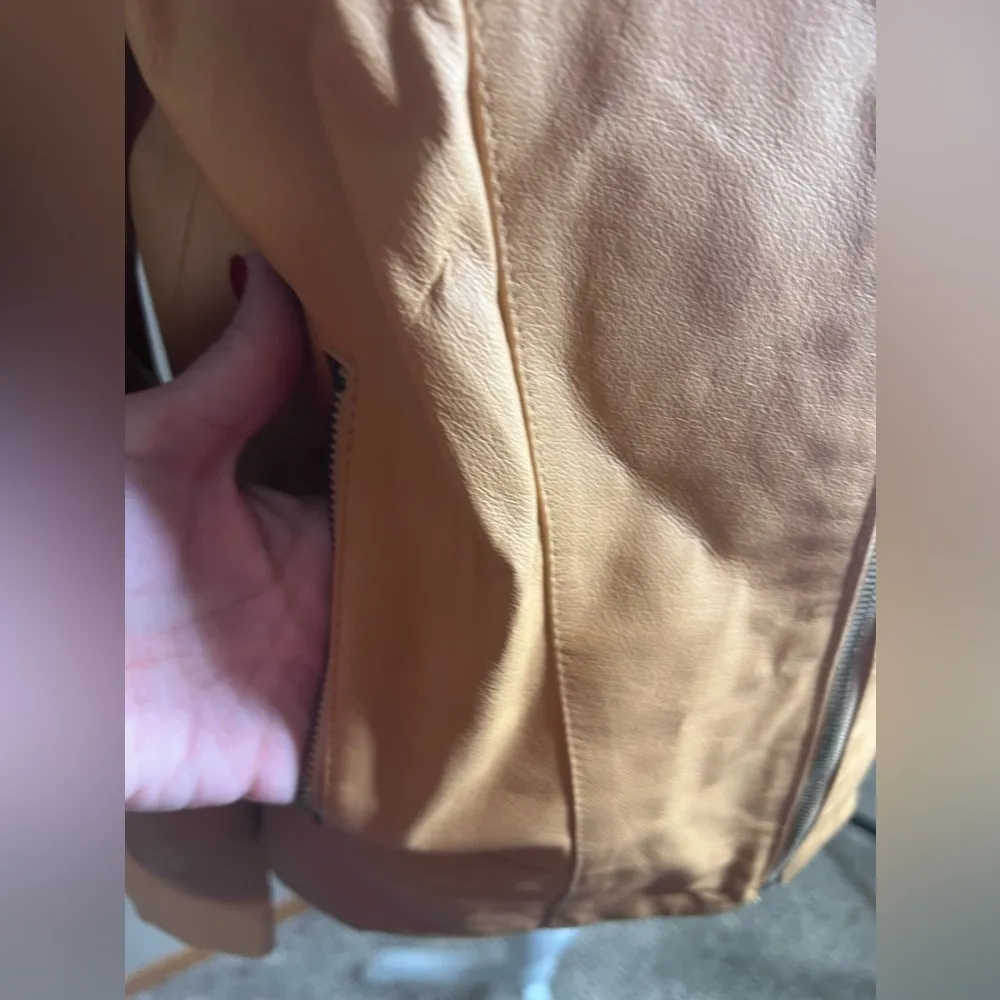 Vintage faded glory leather coat medium - Image 14