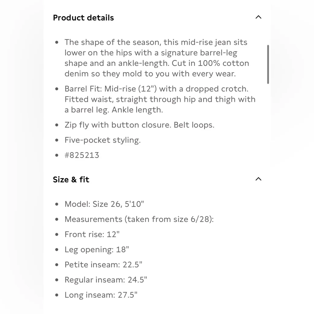 NWOT Banana Republic Barrel Ankle Jeans - Image 11