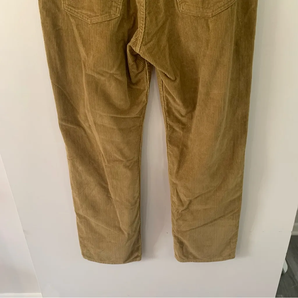 Levi’s Low Pro Mid Rise Straight Leg Corduroy Pants Tan Womens 31x30 - Image 6