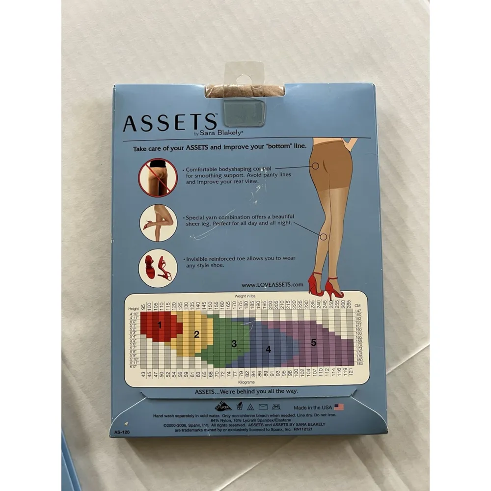 NEW Assets by Spanx Sara Blakely Fabulous Bodyshaping Sheer Pantyhose Buff 5 - Image 2