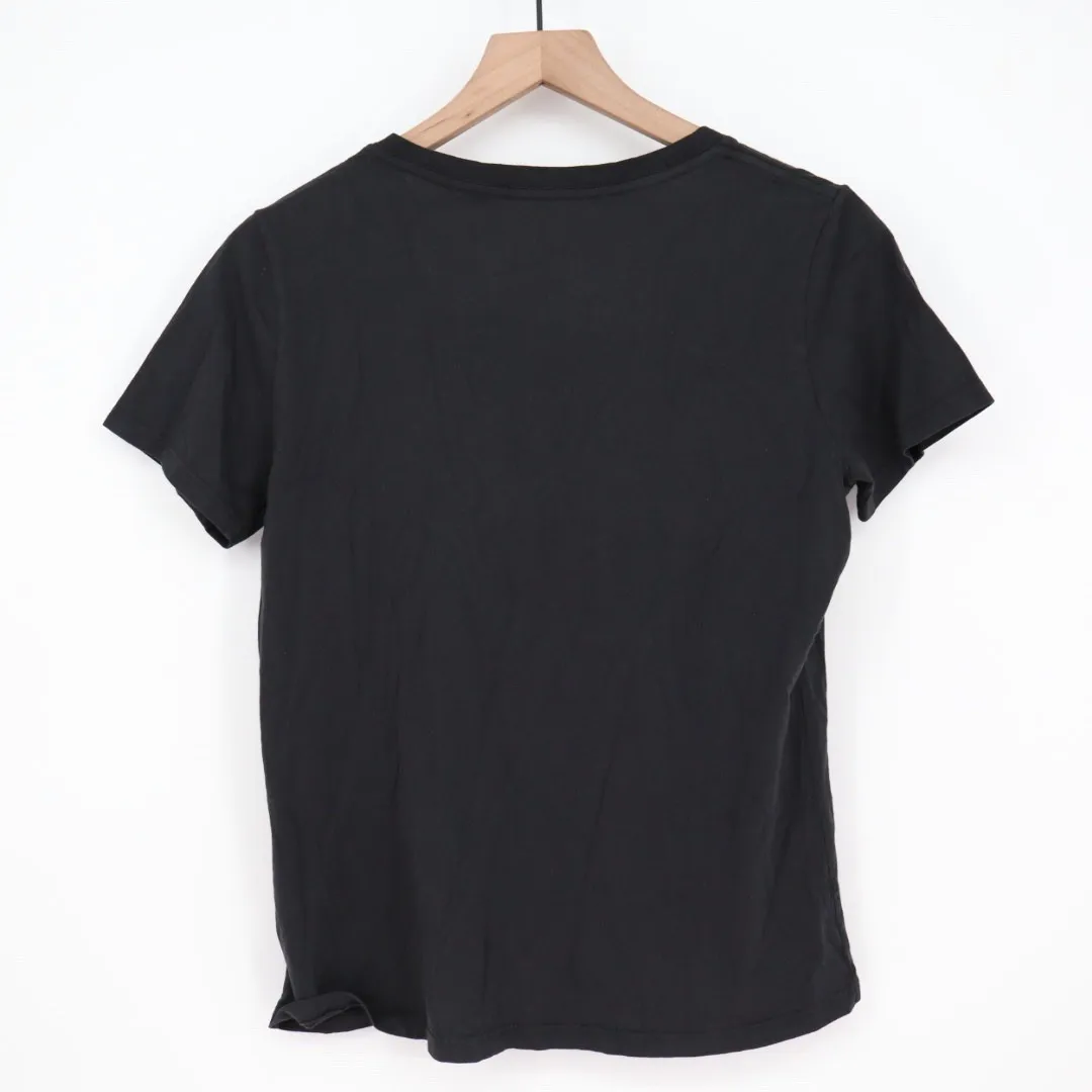 American Giant Classic V Neck T Shirt Black Made in USA Size Small - Image 6