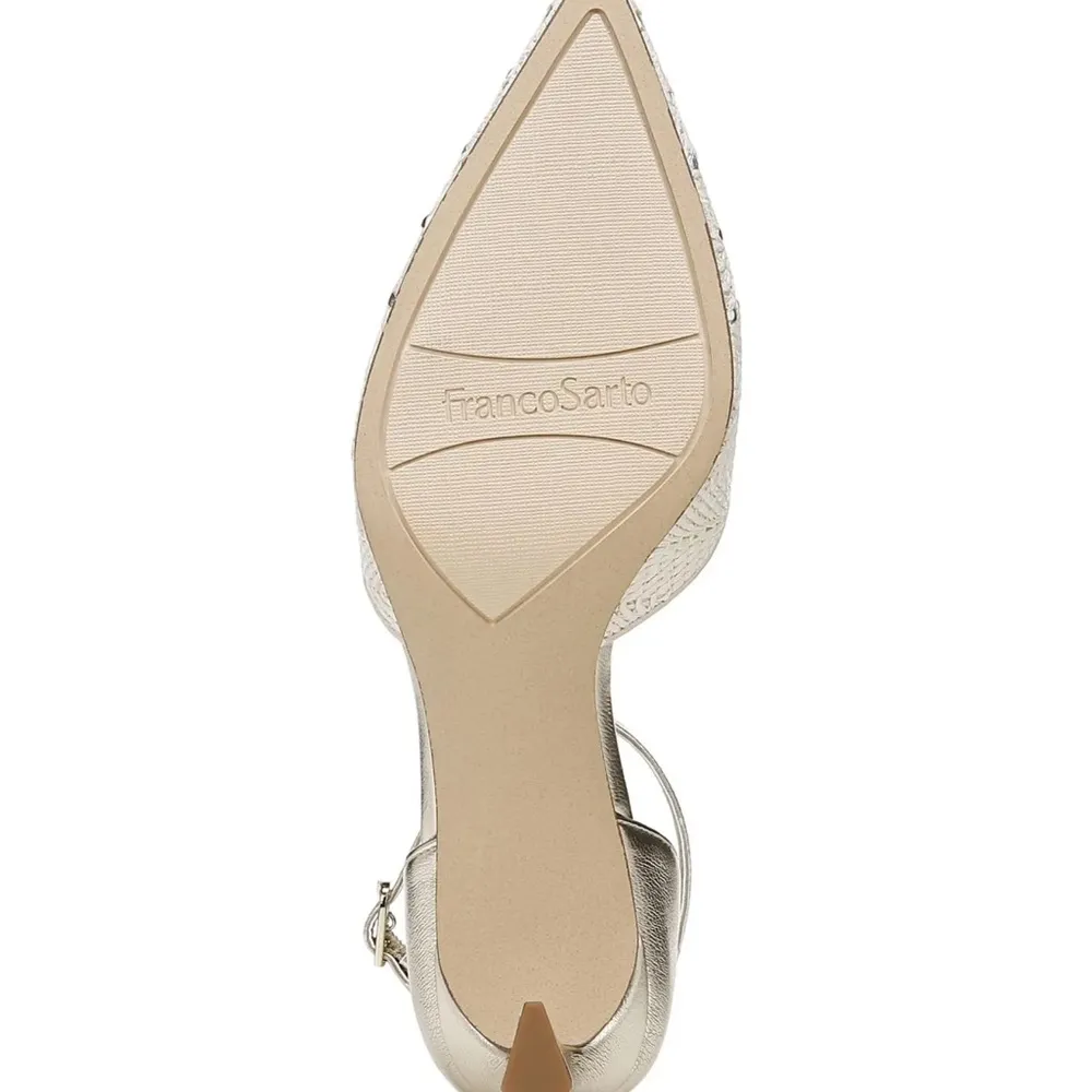 NEW Franco Sarto Taros Metallic Ankle Strap Pump - Image 7
