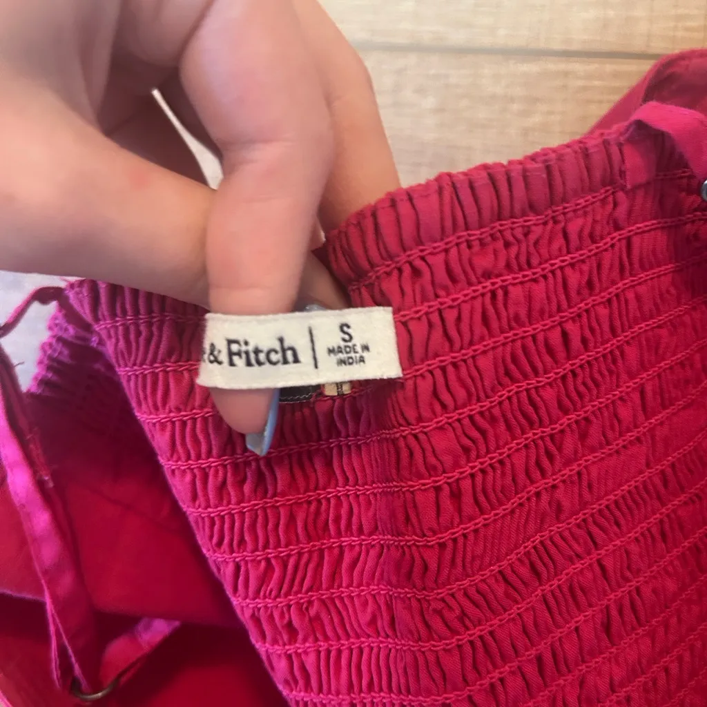 Abercrombie & Fitch Fuchsia Corset Tank Top small - Image 7