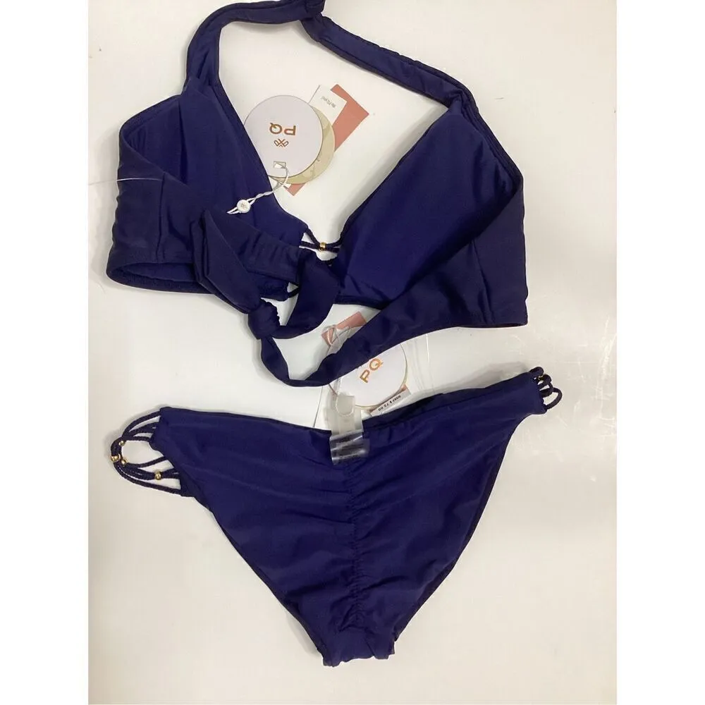 New. Pilyq navy bikini set. M-top/S-bottom. Retails $152 - Image 7