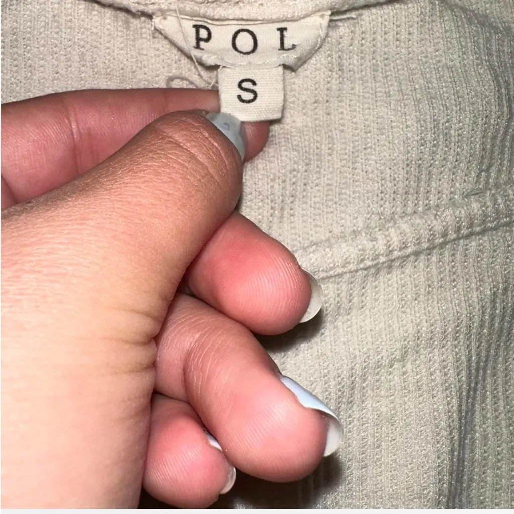 POL  Cream Bodysuit Top with Elegant Design - Image 2