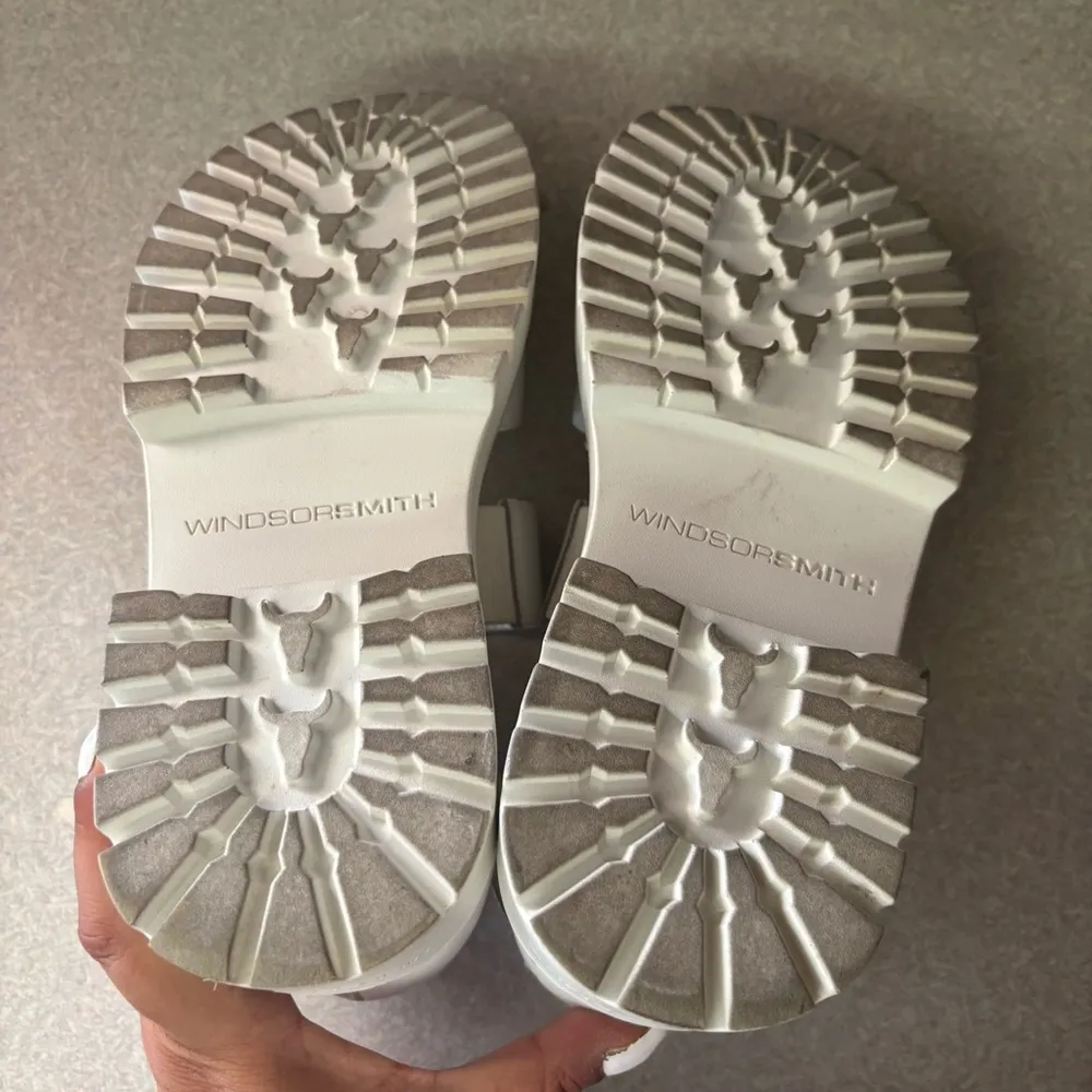 Windsor Smith Thrilled Chunky Leather Goth Whimsigoth Streetwear Sandals 7 White - Image 11