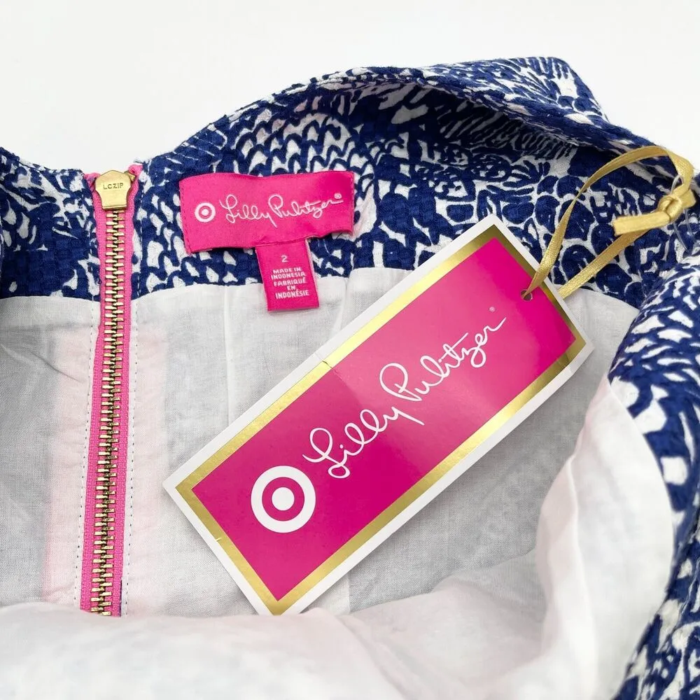 Lilly Pulitzer x Target Upstream Fish Dress Women 2 Preppy Coastal Beachy Sheath - Image 10