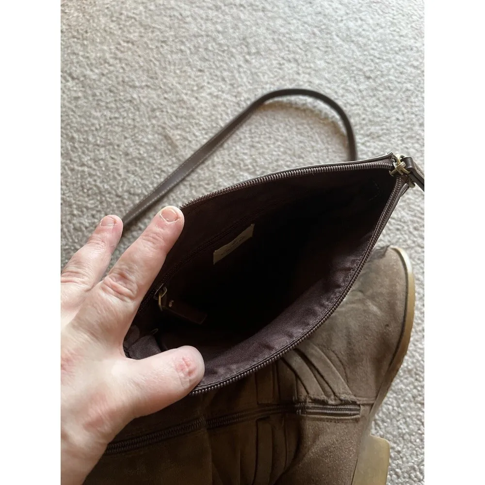 St. John’s Bay Women’s Faux Leather Brown Crossbody Bag Purse - Image 8