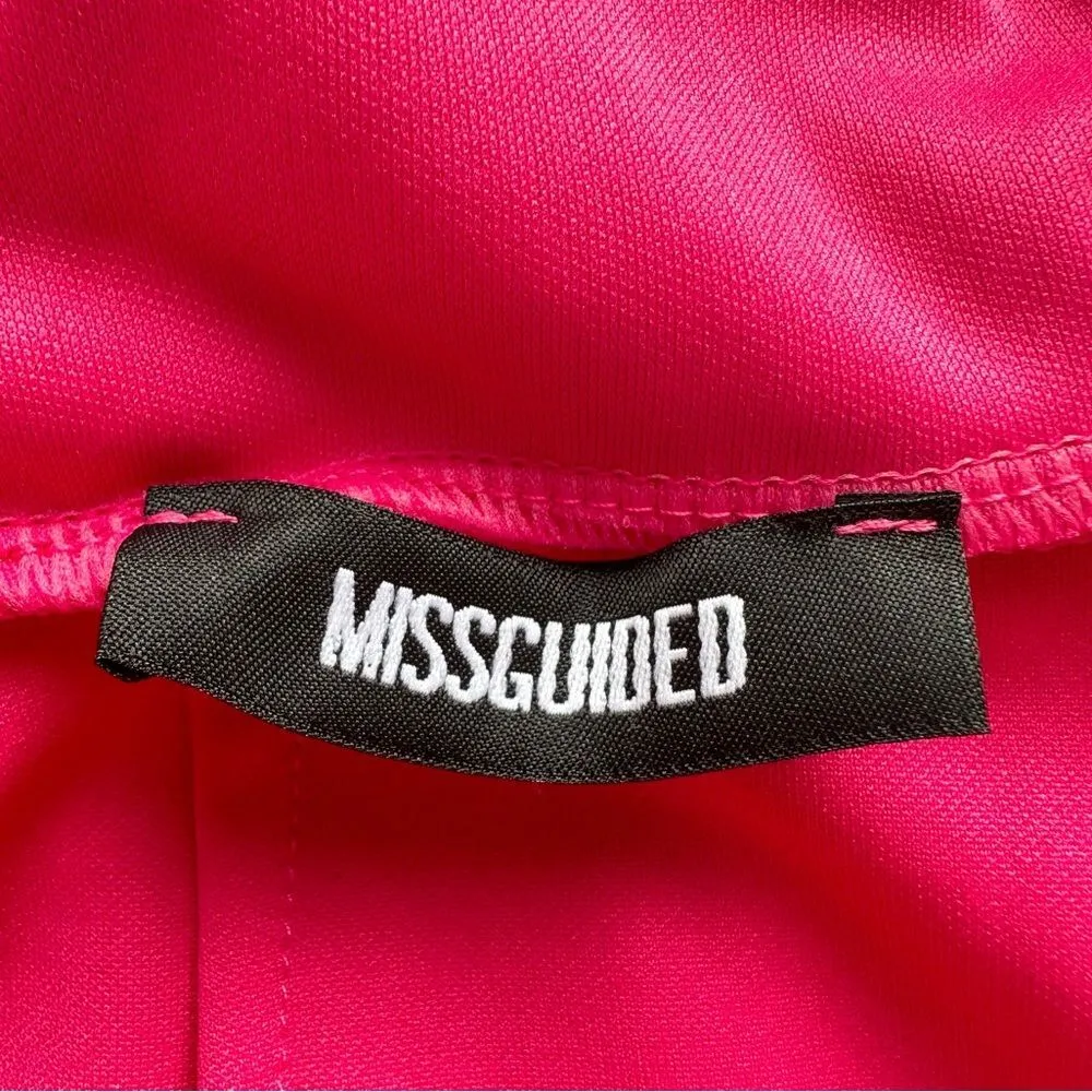 🔃Missguided Pink Front Plunge Mini Dress - Image 9